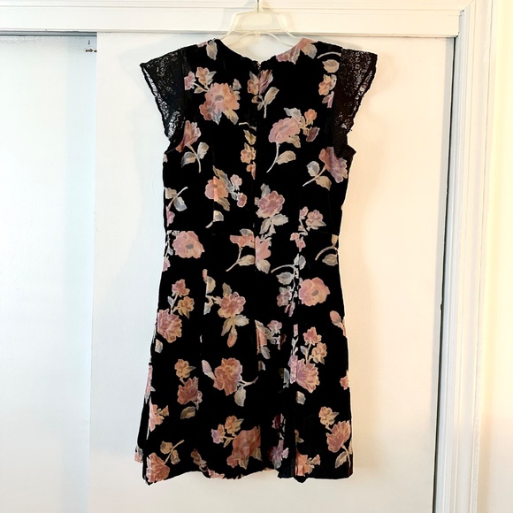 Nanette Lepore Velvet Floral Mini Dress - Picture 8 of 9